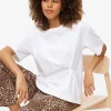 White Twist Knot T-Shirt 16