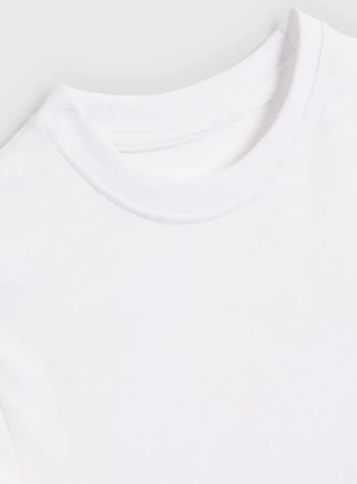 White Unisex Crew Neck T-Shirt 3 Pack 3 years