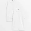 White Unisex Perfect White Polo Shirt 2 Pack 6 years
