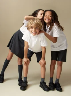 White Unisex Perfect White Polo Shirt 2 Pack 6 years