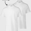 White Unisex Polo Shirts 2 Pack 4 years