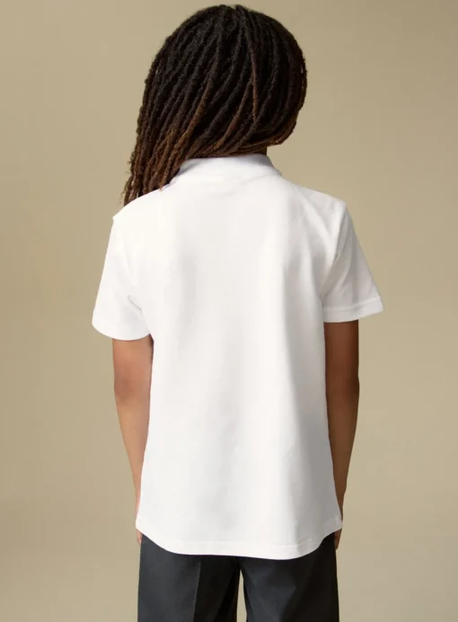 White Unisex Polo Top 5 Pack 3 years