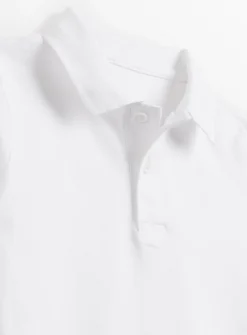 White Unisex Polo Top 5 Pack 3 years