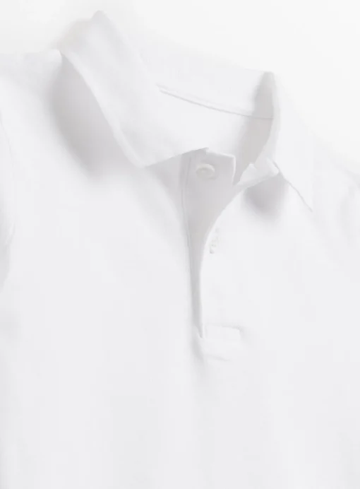 White Unisex Polo Top 5 Pack 3 years