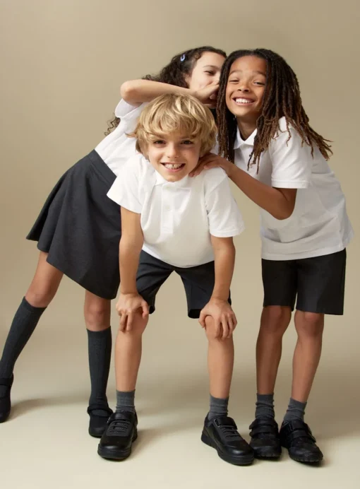 White Unisex Polo Top 5 Pack 3 years