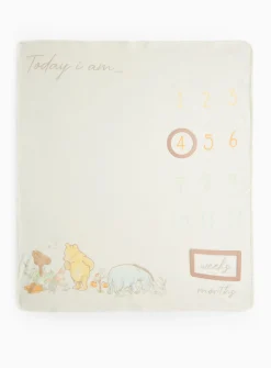 Winnie The Pooh Baby Milestone Blanket One Size