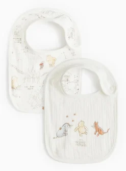 Winnie The Pooh Bibs 2 Pack One Size