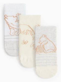 Winnie The Pooh Character Socks 3 Pack 6-12 months