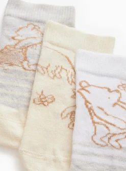 Winnie The Pooh Character Socks 3 Pack 6-12 months