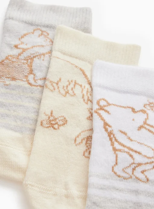 Winnie The Pooh Character Socks 3 Pack 6-12 months