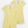 Yellow Gingham Play Suit 2 Pack 6 years