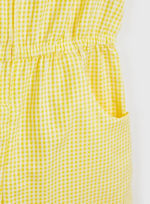 Yellow Gingham Play Suit 2 Pack 6 years