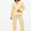 Yellow Gingham Seersucker Co-ord Pyjama Bottoms 16