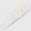 Yellow Gingham Socks 5 Pack 12.5-3.5