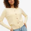 Yellow Soft Touch Crew Neck Cardigan 8