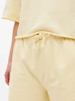 Yellow Washed Co-ord Sweat Shorts XL