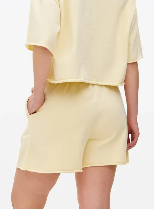 Yellow Washed Co-ord Sweat Shorts XL